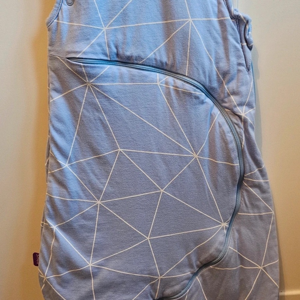 Geometric Blue Baby Sleeping Bag